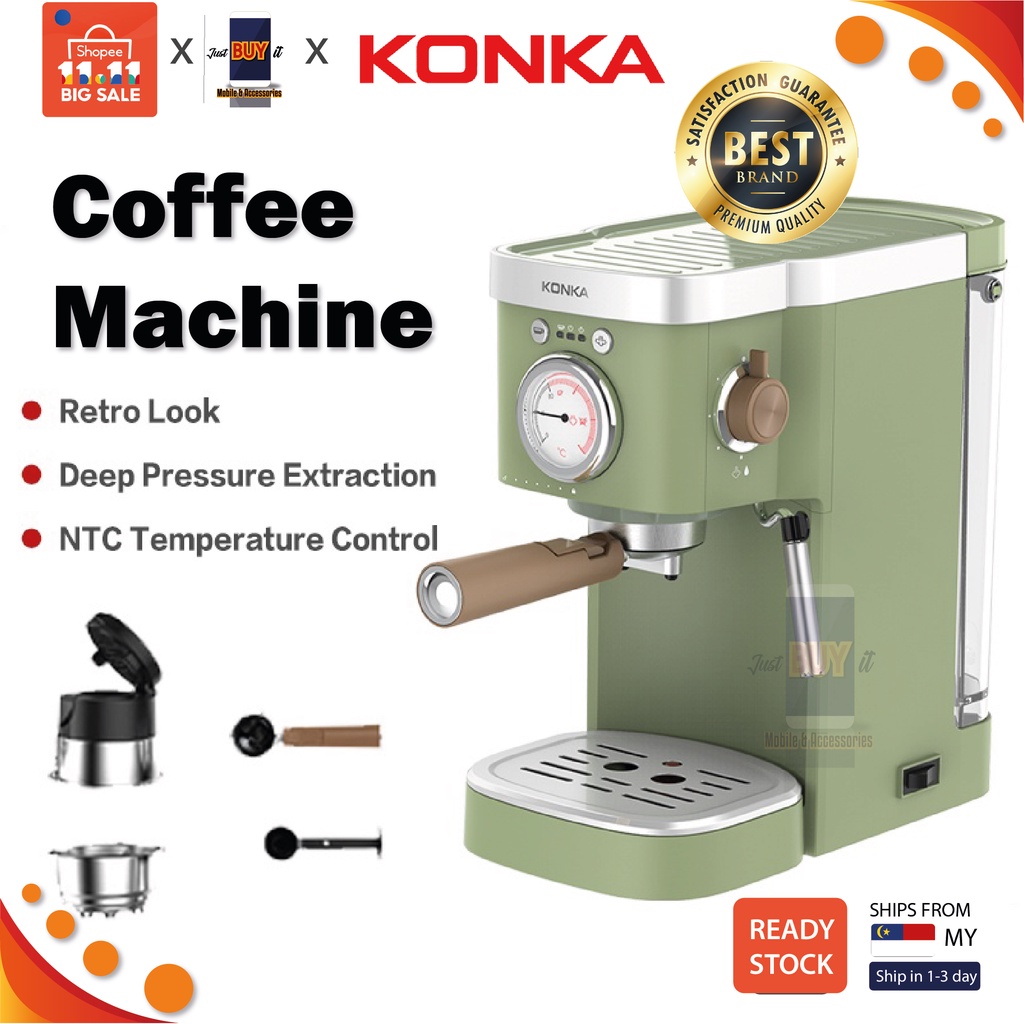 Coffee Maker Machine Espresso Milk Automatic Dripping Coffee Coffee Maker Kopi Coffee Powder Capsules