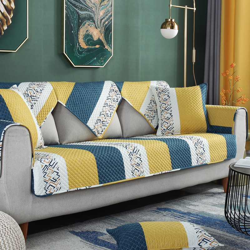 Classic Nordic sofa cushion four seasons cotton universal nonslip