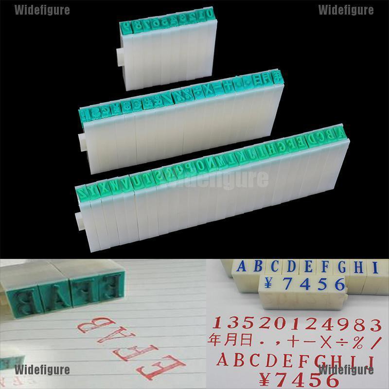 Widefigure 1 Set English Alphabet Letters Numbers Rubber Stamp Free Combination Diy Craft Shopee Malaysia