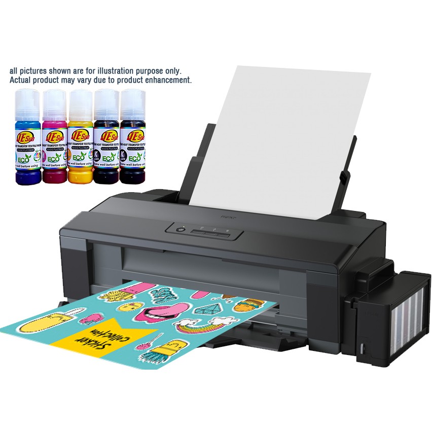 Epson L1300 A3 size 5 Color Printer with JE SUB Ink For Heat Transfer