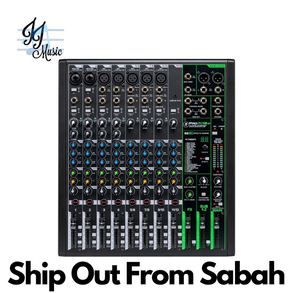 Mackie ProFX12v3 12Channel Professional USB Mixer with Effects