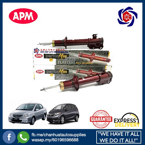 Honda City SEL Jazz GD VTEC IDSI 20032007 APM Performax Absorber Sport Shock Absorbers Shopee