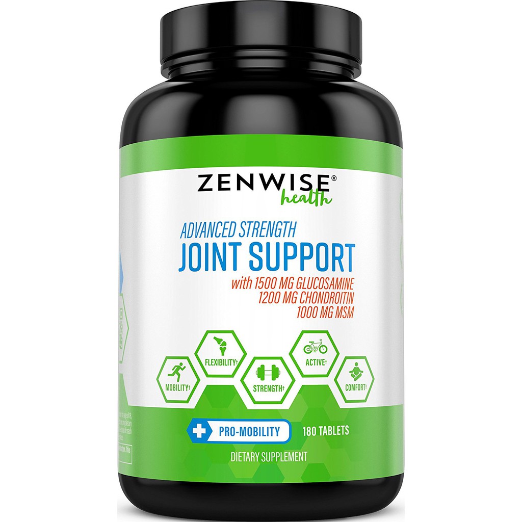 {PreOrder} Zenwise Joint Support Glucosamine Chondroitin MSM, 180