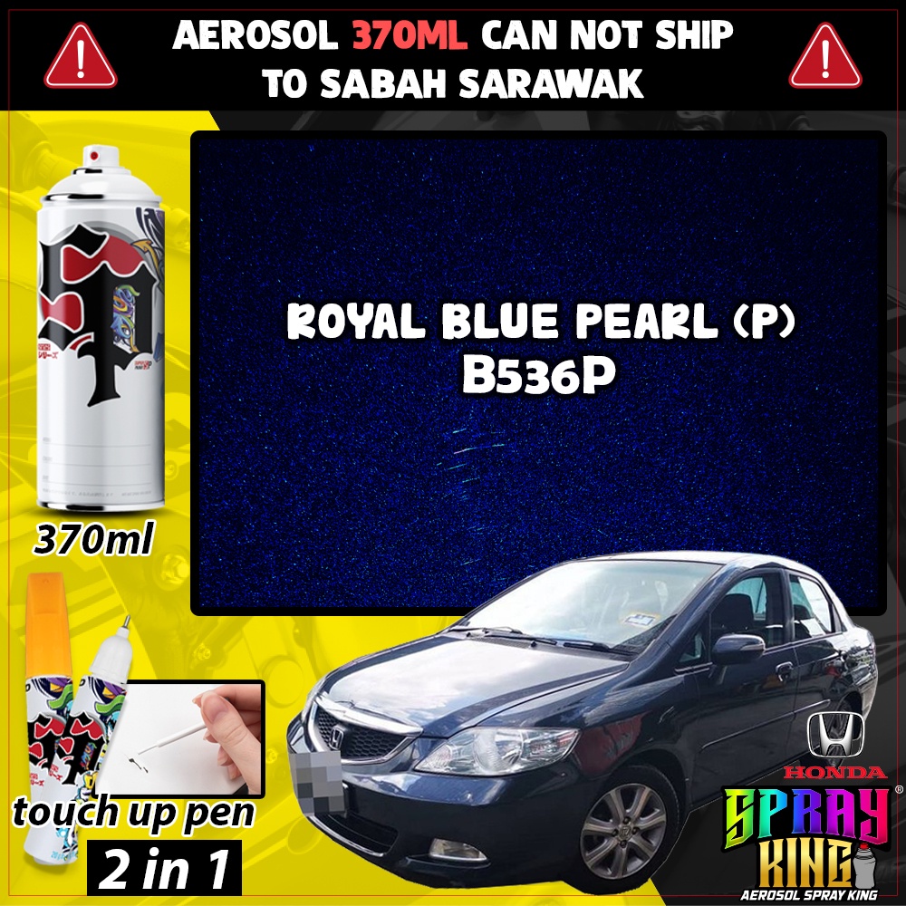 B536P Royal Blue Pearl( Touch Up Pen Honda City 4 Generation ) Car Spray Paint Restore Scratched Body Tool Motor Aerosol