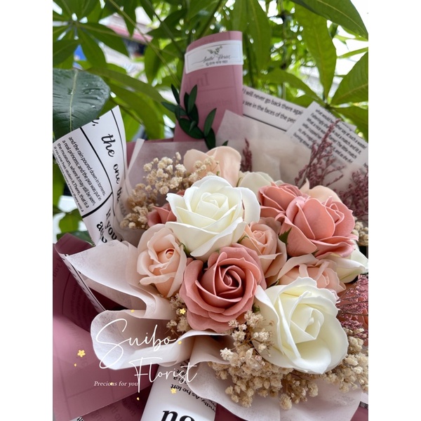 15 Stalk Romantic Purple Rose Bouquet Anniversary Bouquet Flower Bouquet Birthday Gift 15朵玫瑰花束生日花束纪念日花束送朋友送闺蜜