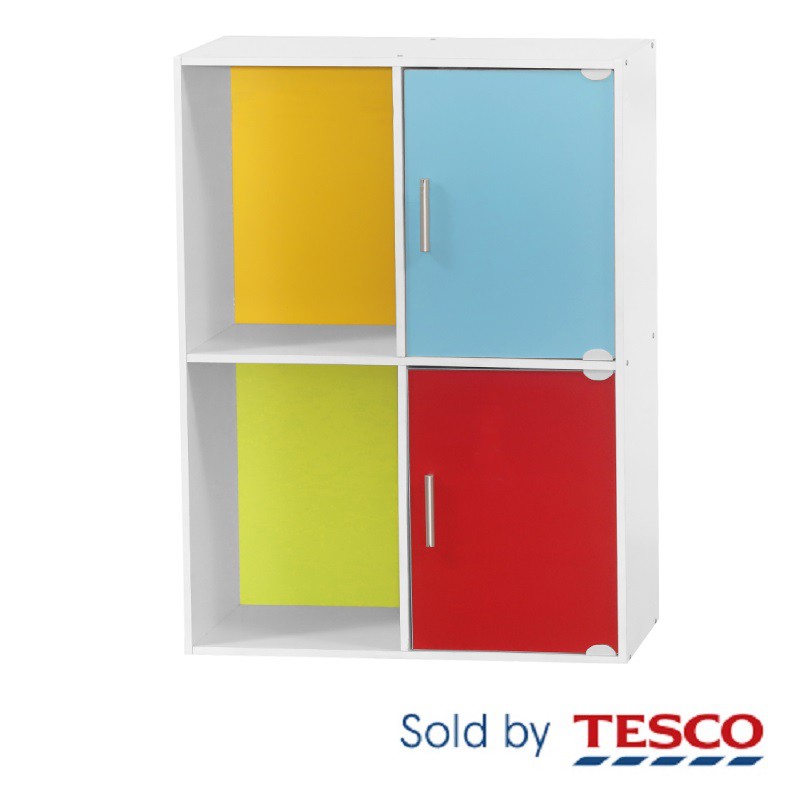 Tesco 2 Door 4 Compartment Shelf Shopee Malaysia