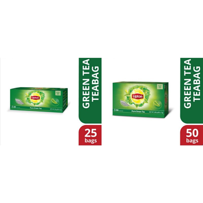 Lipton Pure Green Tea 25 Tea Bag 50 Tea Bag Malaysia