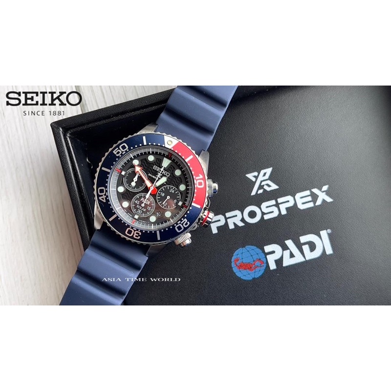 Original] Seiko SSC785P1 Prospex PADI Solar Power Divers 200M Chronograph  Men Watch with Blue silicone strap | Shopee Malaysia