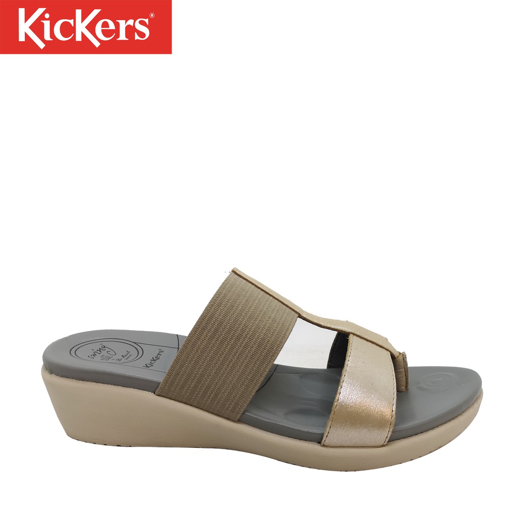 Kickers Ladies Slip On Wedge Sandals #KK100239 | Shopee ...