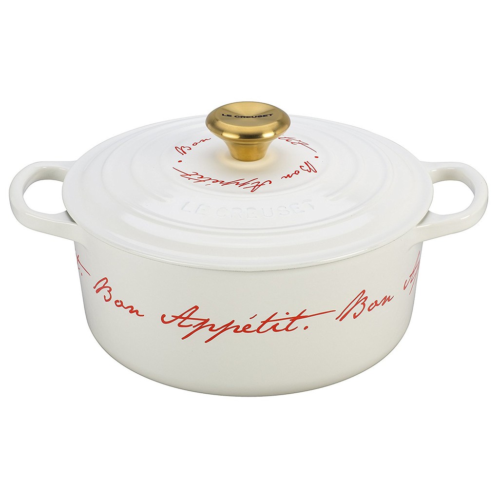 Le Creuset Limited Edition Signature Cast Iron 4 12 Qt Bon Appetit ...