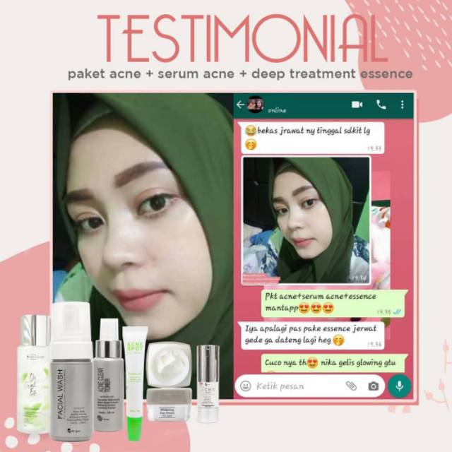 essence ms glow acne