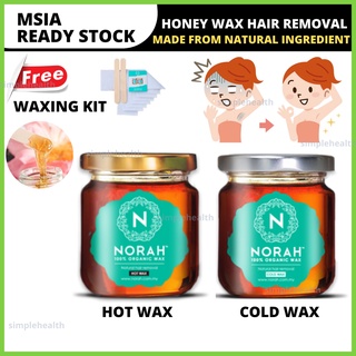 [HQ] Norah Wax Organic Hair Removal Hot Cold Men Women Buang Bulu Waxing Kit HONEY POT HEATER BEAN BRAZILIAN wawawax SPA