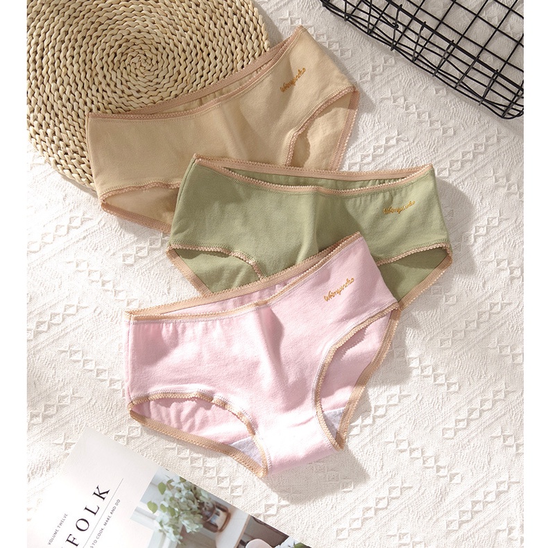 【AL&CC Mini Mart】【READY STOCK】Women Panties Cotton Spender Wanita Seluar Dalam Perempuan Middle Waist 女内裤