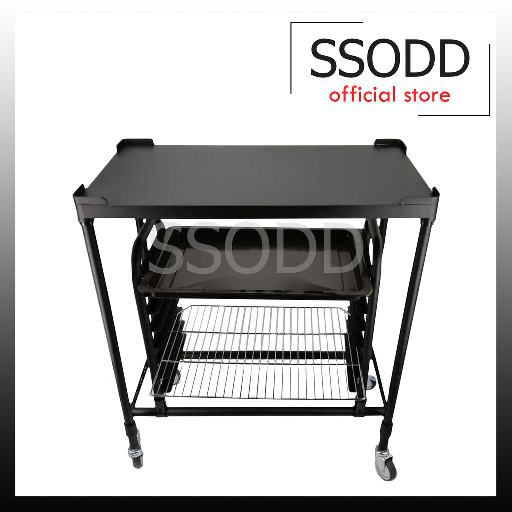 DIY MultiPurpose Oven Trolley Cart Shopee Malaysia