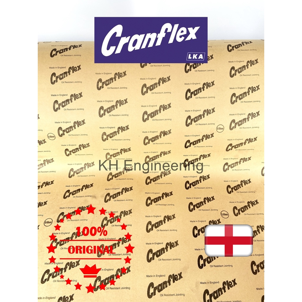 Cranflex Kertas Gasket Paper 0.8mm Petrol Oil Fuel Resistance (made in England) Shopee Malaysia