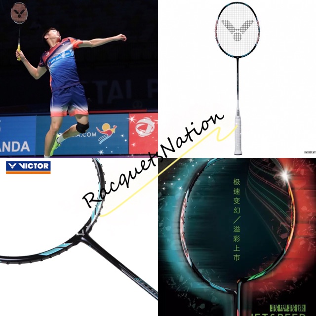 Goh V Shem Victor Js10 Badminton Racquet Free Yonex String And Grip Shopee Malaysia