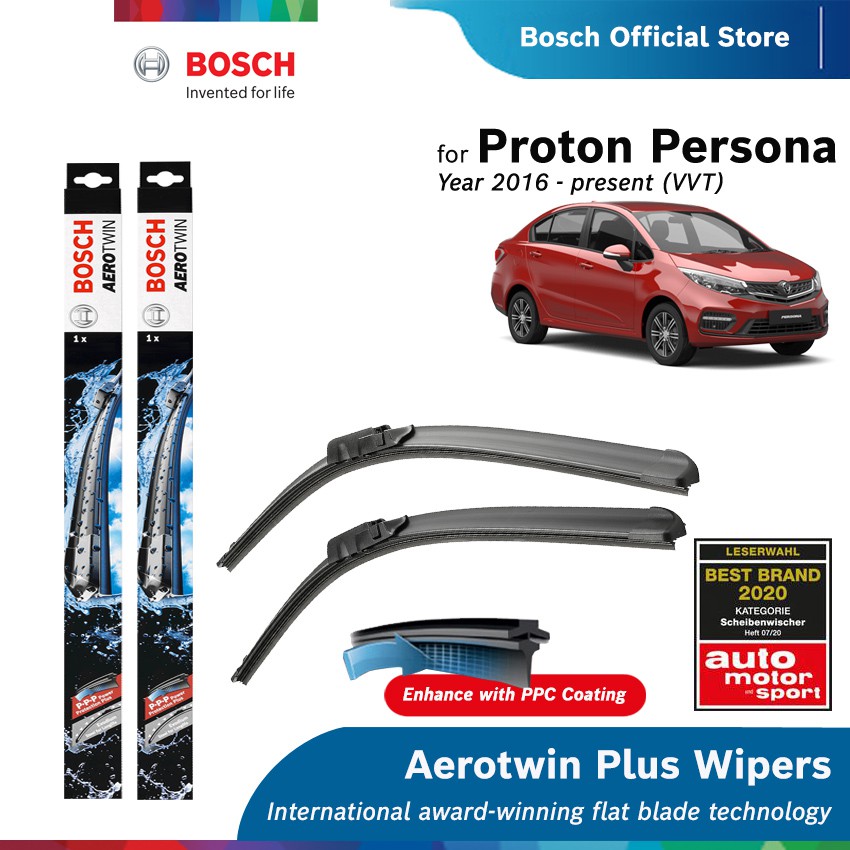 Bosch Aerotwin Plus Multi Clip Wiper Set For Proton Persona Vvt Shopee Malaysia