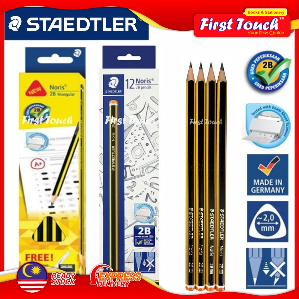 Staedtler Noris 2b Pencil 118 1 12 S Box Shopee Malaysia