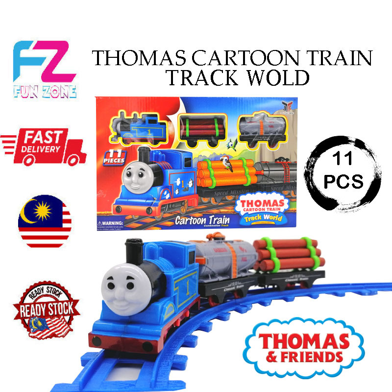 (11PCS) THOMAS & FRIENDS CARTOON TRAIN COMBINATION TRACK WORLD BATTERY