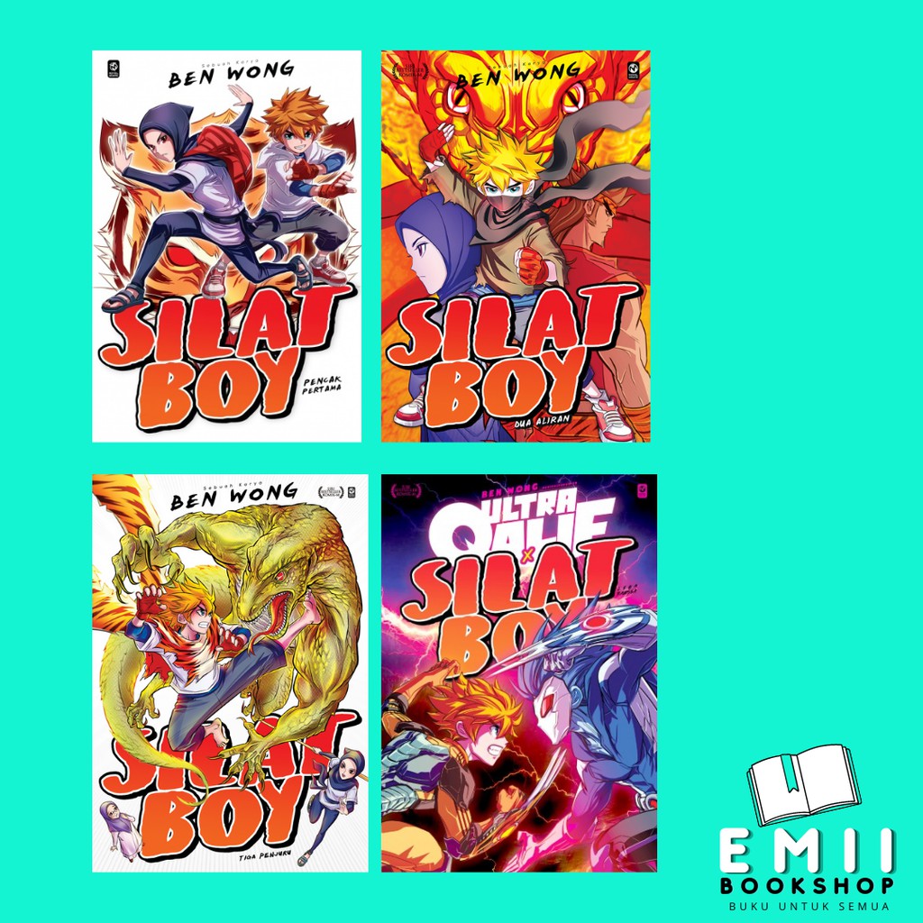 Silat Boy Komik Ben Wong Ep 1,2,3 , X Qalif [4 Buku ] | Shopee Malaysia