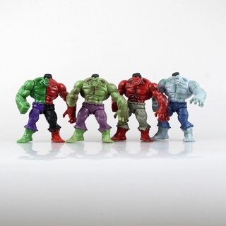 4PC The Incredible Hulk Green Red legends hulk action figure 4.3" Avengers Gift 