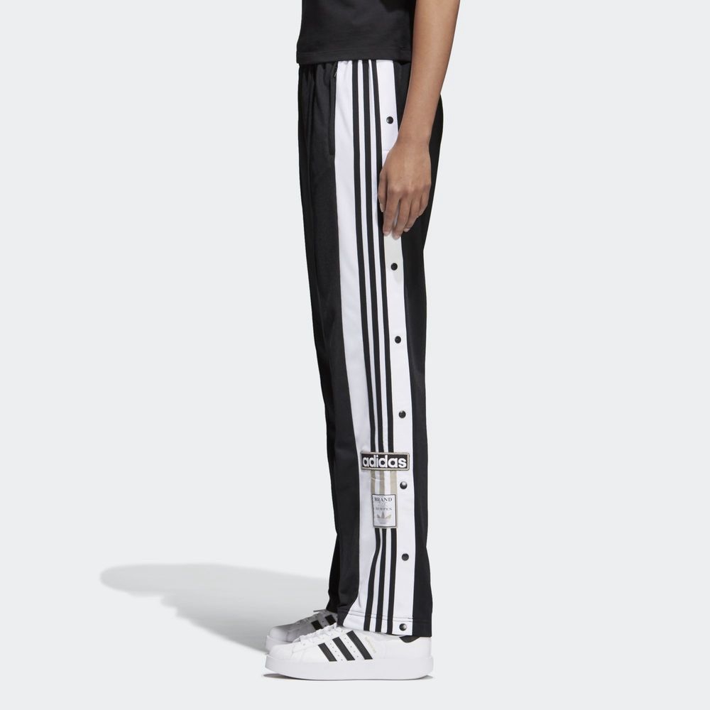 adidas pants with buttons on side