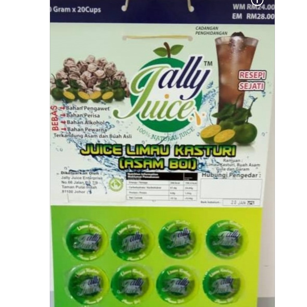 Buy Jus Asam Boi Jus Asam Limau Kasturi 1 Papan X 20 Sachet Seetracker Malaysia