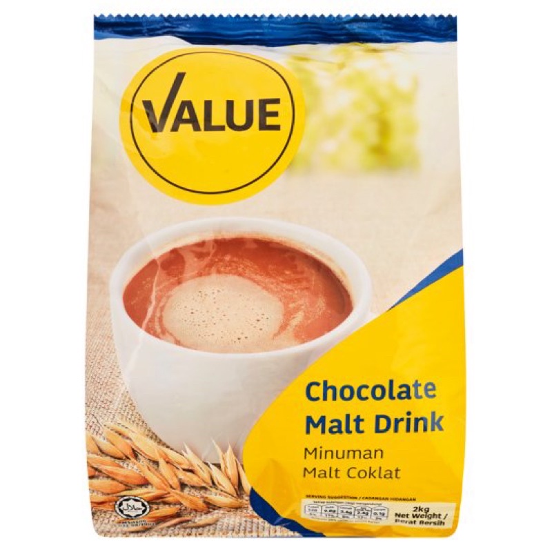 Tesco Lotus’s Value Chocolate Malt Drink Air Coklat 2kg Shopee Malaysia