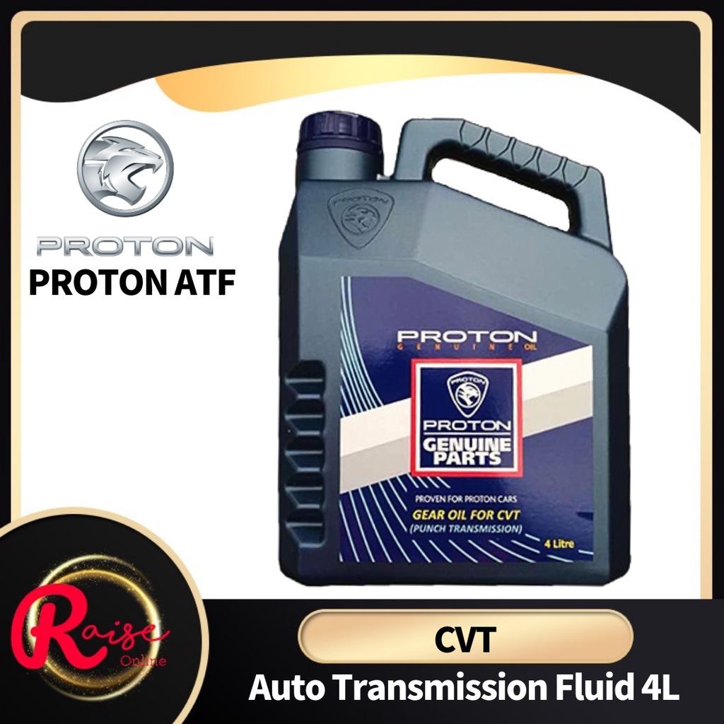 (100 Original) Proton CVT ATF Auto Gear Oil (4L) SAGA VVT / FLX