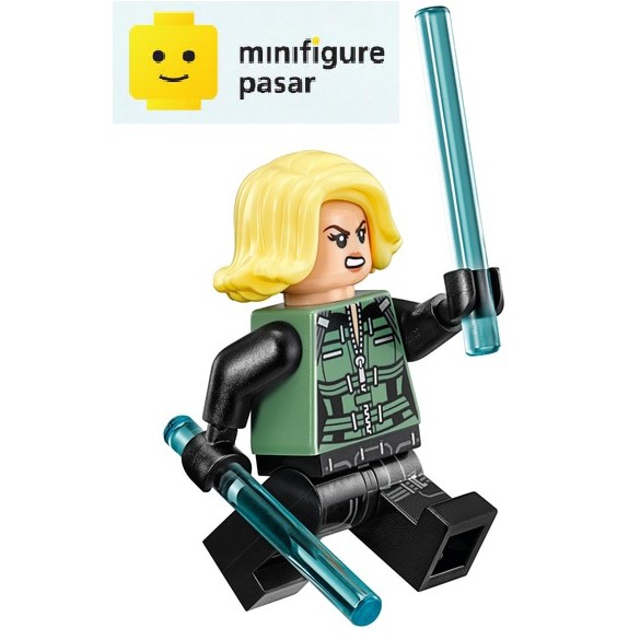 personnage figurine Minifig LEGO Super héros Black Widow set 76101 sh494 