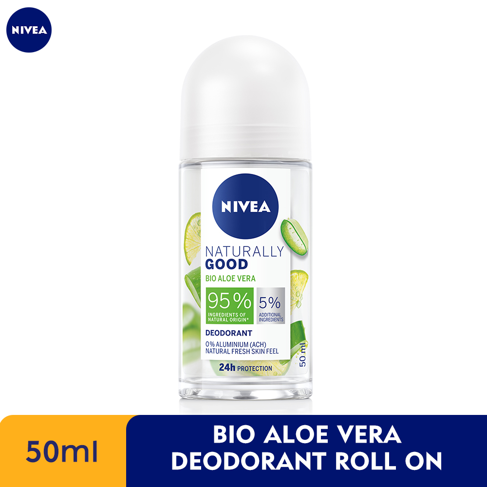 NIVEA Deodorant Naturally Good Aloe Vera Roll On 50ml