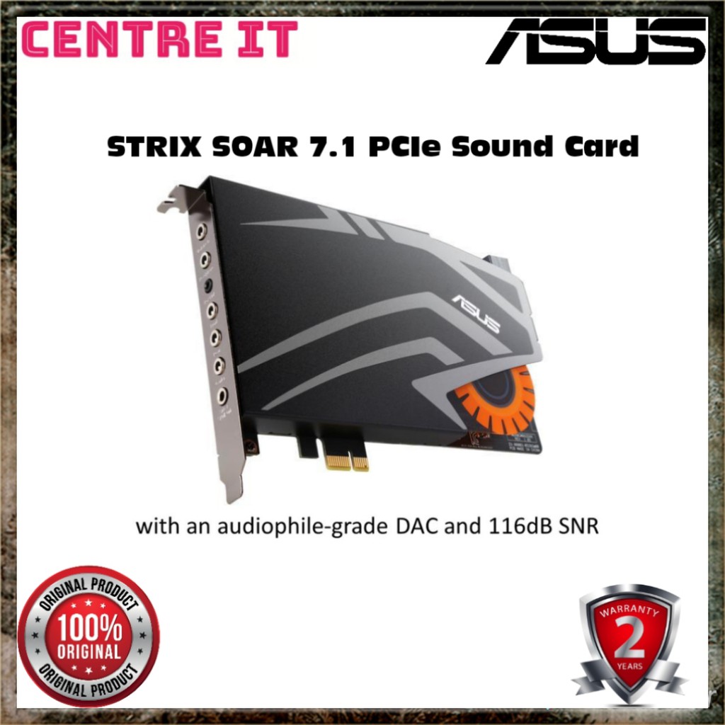 Asus Strix Soar Pci Express 7 1 Gaming Sound Card Shopee Malaysia