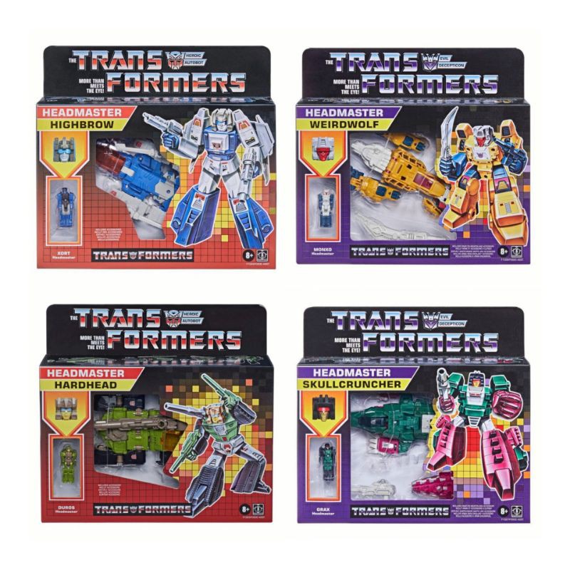 Transformers Headmaster Skullcruncher Highbrow Hardhead Weirdwolf