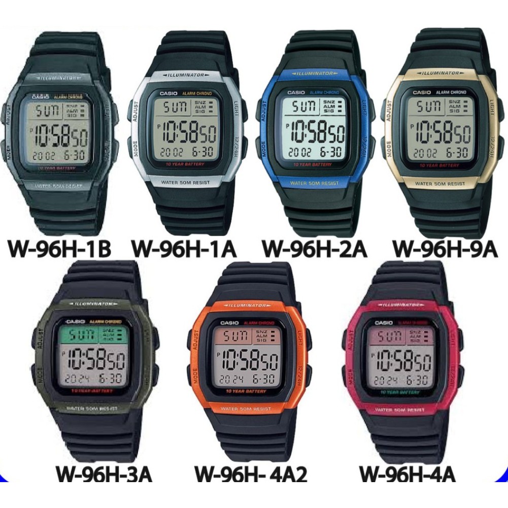 casio w 96 h