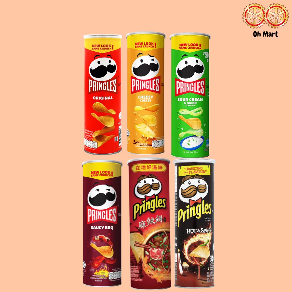 Pringles Potato Crisps Assorted Flavors (107g/110g) | Shopee Malaysia