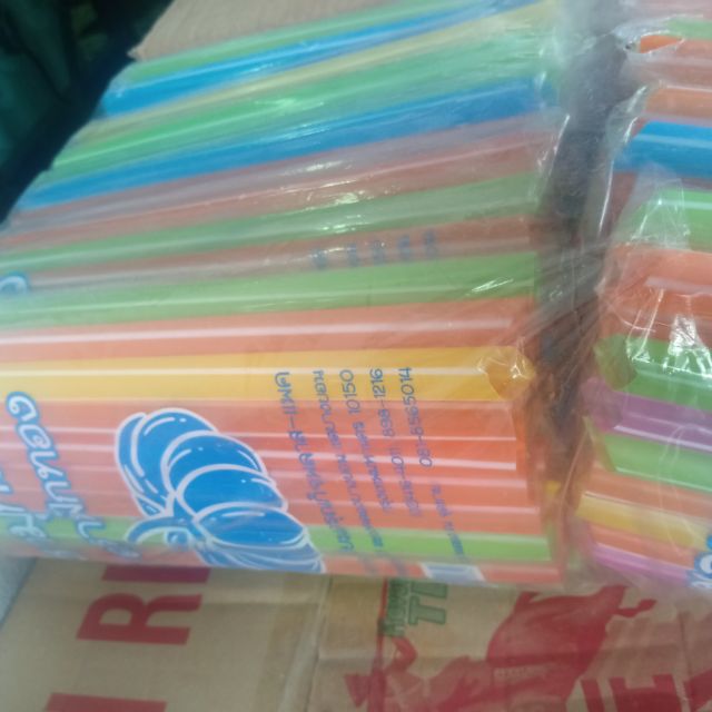 Straw Boba Warna warni strwa boba thai Straw warna straw besar | Shopee ...