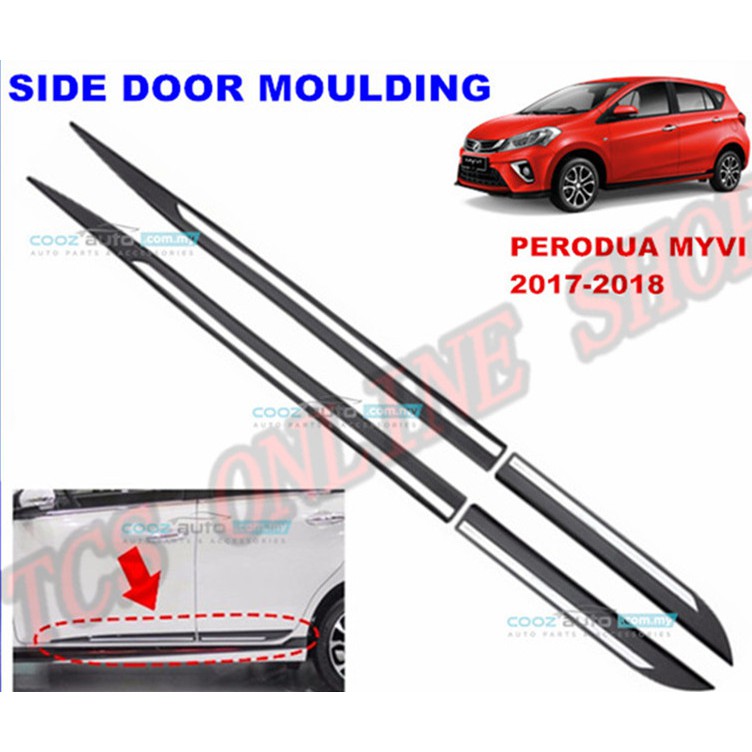 myvi chrome door lining