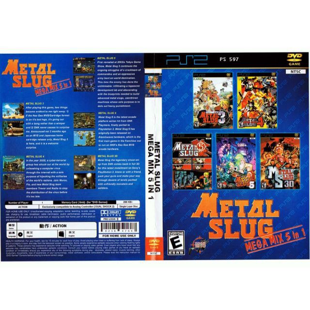 metal slug 1 ps2