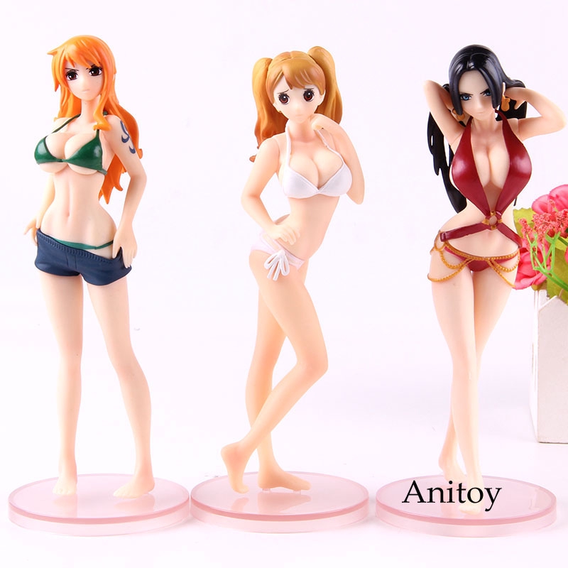 Gasha Portraits One Piece Figure Boa Hancock Charlotte Pudding Nami Swimsuit Ver Action Figure Anime Model Toy Shopee Malaysia