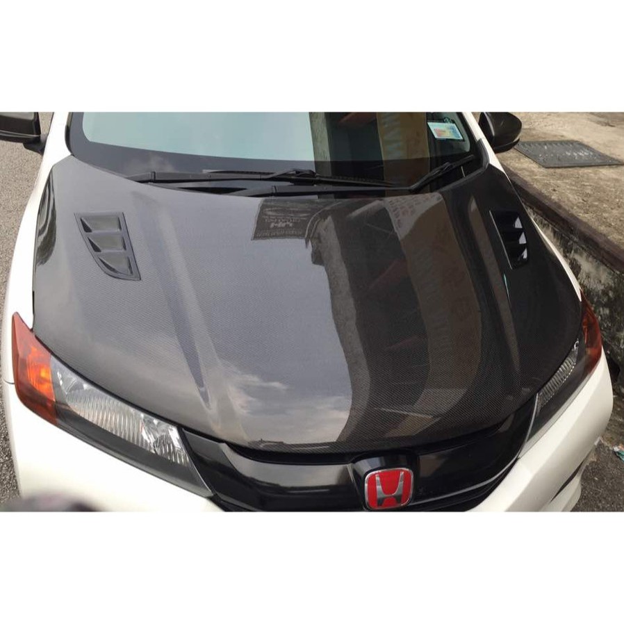 Honda City 2014-2017 RR carbon fiber bonnet hood  Shopee Malaysia