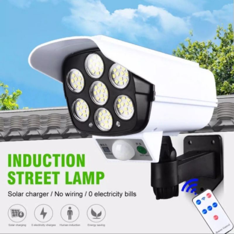 2000W CCTV Design Solar Street Lamp Outdoor Lighting PIR Motion Sensor Light Wall Lamp IP65 Waterproof