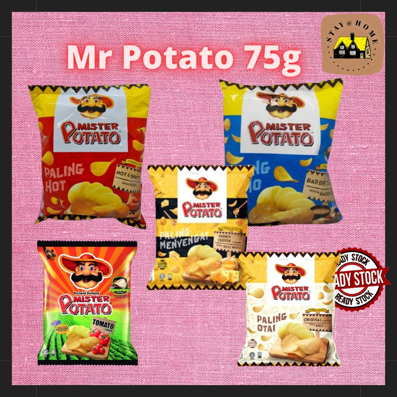 Mister Potato 75g Packet Original Honey Cheese Tomato Hot And Spicy