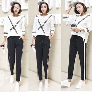 Fashion Women Ripped Holes Capri-pants Pencil High Waist Pants Skinny  Trousers