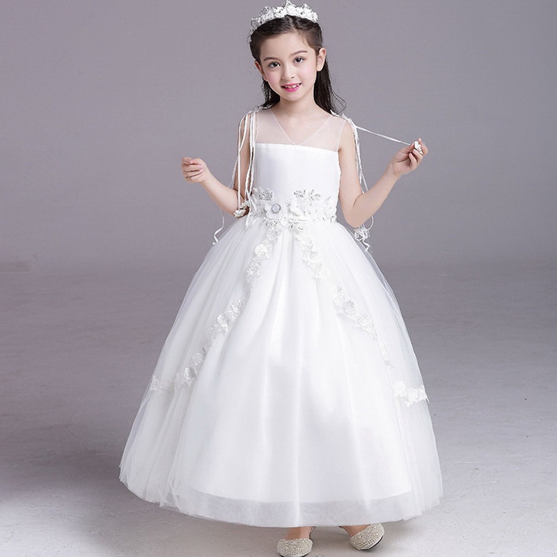 little girl white wedding dresses