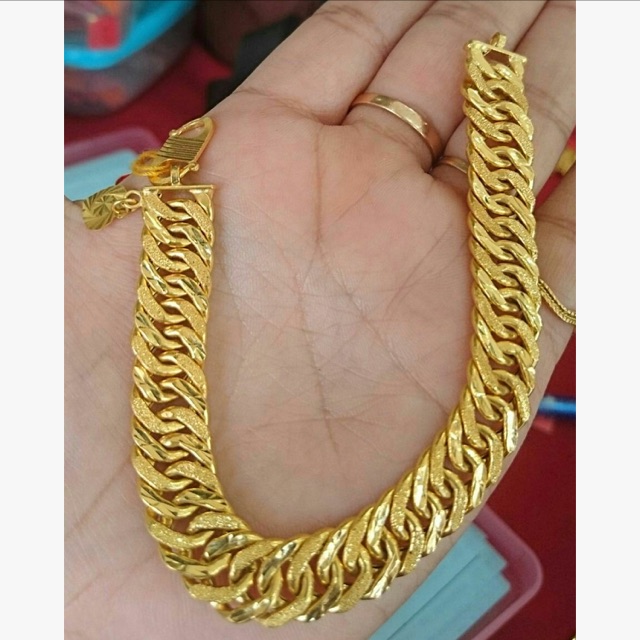 GOLD EMAS  916 GELANG  RANTAI TANGAN LIPAN  HOLLOW DEWASA 