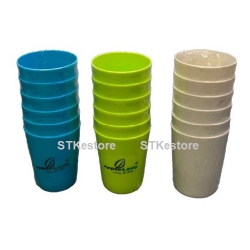 6 Piece Plastic Cup Plastik Cawan Colour Plastic Cup8oz Shopee Malaysia 9306