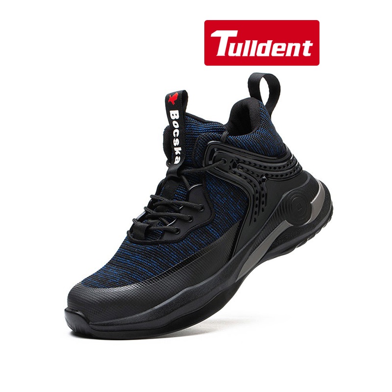Tulldent Men Safety Shoes Steel Toe Antipuncture Lightweight