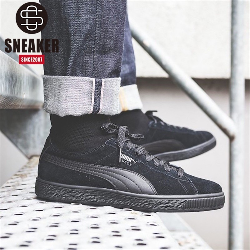 puma suede classic sock black