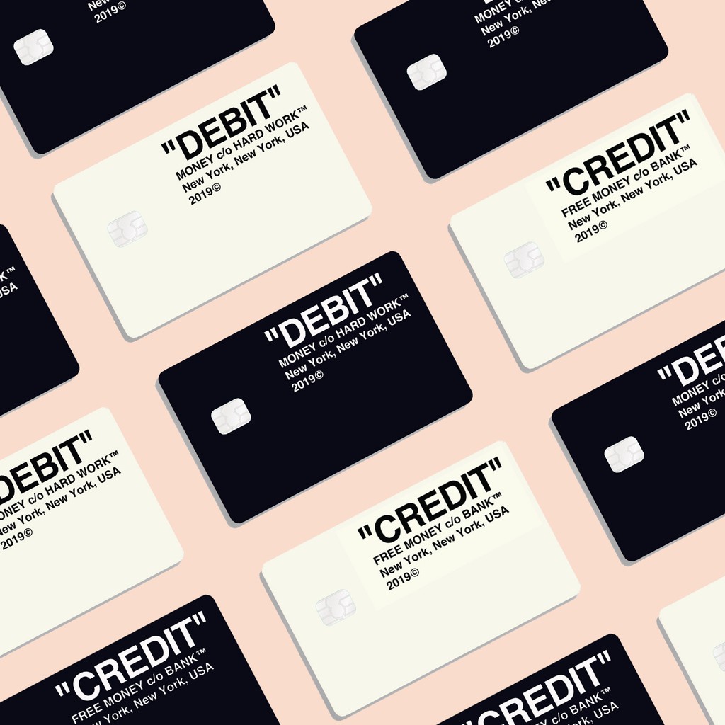 Offwhite Debit Skin ATM Debit Credit Card STICKER Shopee Malaysia