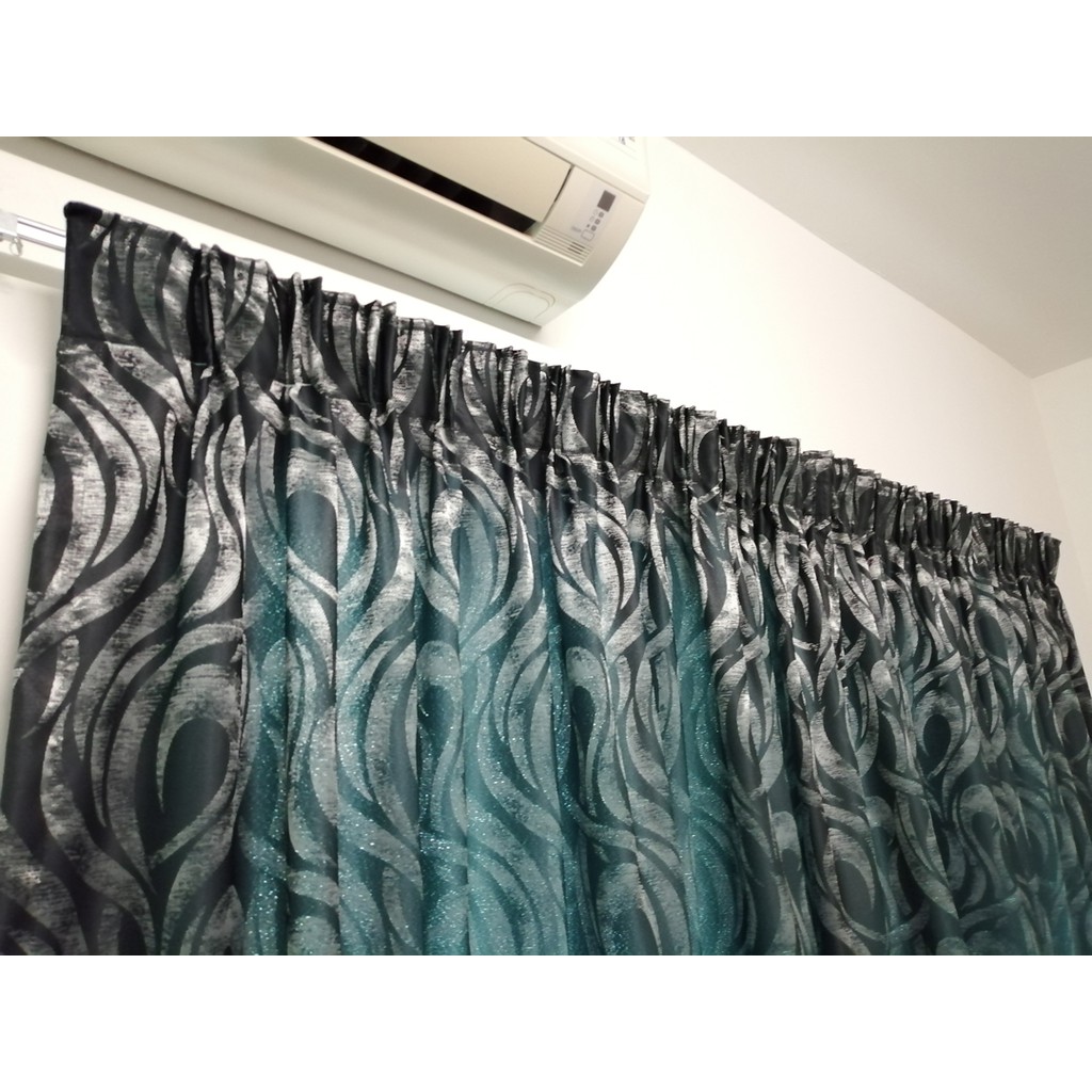 Curtains 307 Jacquard 2 Panel Shopee Malaysia